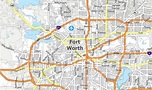 Fort Worth On A Map Of Texas - Corina Charmaine