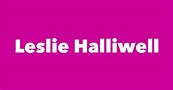 Leslie Halliwell - Spouse, Children, Birthday & More