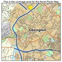 Aerial Photography Map of Lexington, MA Massachusetts