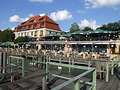 Schloss Berg am Starnberger See. Wunderschönes Restaurant direkt am See ...