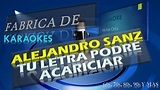 Alejandro Sanz - Tu letra podré acariciar / Karaoke - YouTube