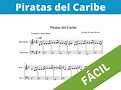 Piratas del Caribe - Partitura de Piano (FÁCIL CON NOTAS)