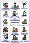 Jobs Occupations Professions Pictionary Poster Vocabulary