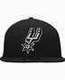 New Era Men's Black San Antonio Spurs Team Wordmark 59FIFTY Fitted Hat ...