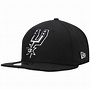 New Era San Antonio Spurs Black Team Wordmark 59FIFTY Fitted Hat