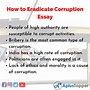 How to Eradicate Corruption Essay | Essay on How to Eradicate ...