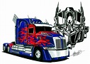 Transformers Optimus PRIME | Camion dibujo