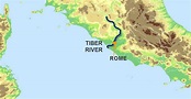 Tiber River Europe Map