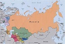 Russia continent map - Russian continent map (Eastern Europe - Europe)