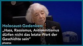 Holocaust-Gedenken: Margot Friedländer spricht vor EU-Parlament - YouTube