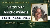 Sis. Lolita Annette Williams Homegoing Service 1/21/23 - YouTube