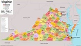 Virginia State Map | USA | Maps of Virginia (VA)