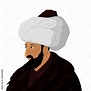 Vectoral cartoon illustration of Sultan Mehmed the Conqueror. Sultan ...