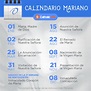 Infografía: Calendario de las principales fiestas marianas – Catholic-Link