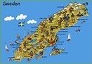 Sweden Maps | Maps of Sweden | Tourist map, Sweden map, Sweden