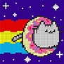 pusheen the cat pixel art - Google Search | Pixel art, Minecraft pixel ...