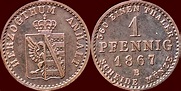 1 Pfennig GERMANY - ANHALT-DESSAU, FÜRSTENTUM - LEOPOLD FRIEDRICH, 1817 ...