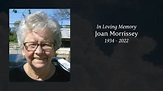 Joan Morrissey - Tribute Video