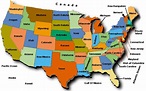 The Usa Map With States