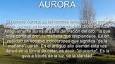Aurora significado y origen del nombre - YouTube