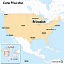 Karte Princeton von ortslagekarte-usa - Landkarte für die USA