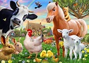 Farm Animals for kids – fortryllande fototapet – Photowall