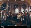 fine arts, Werner, Anton von (1843 - 1915), Crowning of Wilhelm I to ...