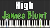 High - James Blunt - Piano Tutorial - YouTube