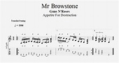 Guns N'Roses - Mr Brownstone guitar riff