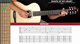 Shape Of My Heart Guitar Cover Sting 🎸|Tabs + Chords| - YouTube