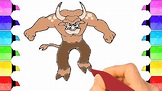 How to draw a minotaur step-by-step by mark bergin - YouTube