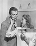 American actress Janet Leigh tests perfume on her husband Stanley ...