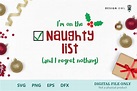 The naughty list bundle SVG PNG EPS DFX By Design Owl | TheHungryJPEG