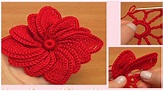 Aprende a tejer hermosas flores a crochet-paso a paso!!! - CURSOS GRATUITOS