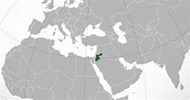 ﻿Mapa de Jordania﻿, donde está, queda, país, encuentra, localización ...