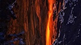 Der Feuer-Wasserfall im Yosemite-Nationalpark lockt die Menschen an ...