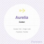 Aurelia (With images) | Baby names, Name inspiration, Names