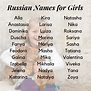 100 Russian Baby Girl Names | Russian baby, Girl names, Baby names