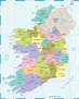 ⊛ Mapa de Irlanda ·🥇 Político & Físico Imprimir | Colorear