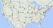 This Map Shows the Ultimate U.S. Road Trip