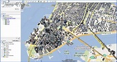 New York Map Google Earth - ToursMaps.com