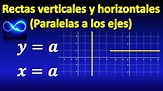 Rectas verticales y horizontales (Rectas paralelas a los ejes) - YouTube