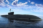 Black submarine, submarine, underwater, cruiser, atomic, purpose, Borey ...