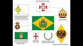Significado dos símbolos nacionais na bandeira Imperial, com muitos ...