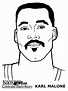 Deportistas Karl Malone | Dibujos para Colorear 24