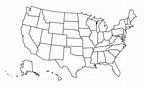 ⊛ Mapa de Estados Unidos 🥇 Político & Físico Descargar | Colorear
