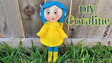 💙💛 DIY Coraline/ 💛💙 Coraline Felt/ 💛💙Coraline de fieltro ...