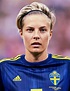 Lina Hurtig #8, Sweden, during opening ceremonies in the semifinal ...