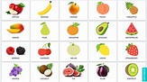 Fruits in English : Vocabulary in list with images | Fruit names ...