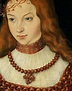 Princess Sibylle of Cleves (portrait detail) Lucas Cranach the Elder ...